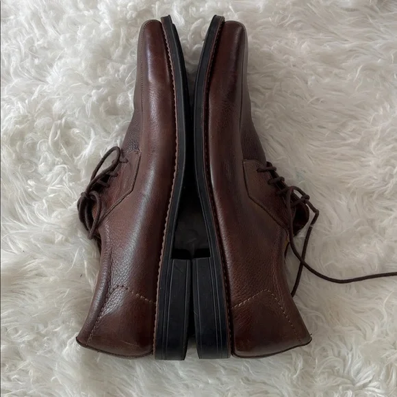 Sandro Moscolini Brown Leather Oxfords Loafers Dress Shoes Sz 14